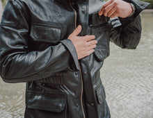 Outdoor shot of the Men's Hunter Jacket, perfect for urban adventures or outdoor excursions.