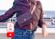 LEATHER PATTERN- Leather Bag Pouch, PDF Download, Template, DIY