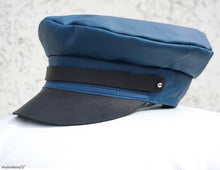 newsboy cap - blue