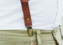 Premium Leather Suspenders | Durable Leather with Trigger Snap & Clip | Handcrafted