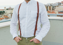Premium Leather Suspenders | Durable Leather with Trigger Snap & Clip | Handcrafted
