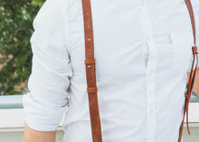 Premium Leather Suspenders | Durable Leather with Trigger Snap & Clip | Handcrafted