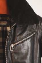 Chaqueta de cuero de aviador para hombre | Chaqueta bomber de cuero clásica