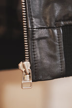 Chaqueta de cuero de aviador para hombre | Chaqueta bomber de cuero clásica