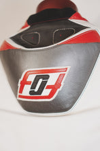Motorcycle racing jacket with aerodynamic hump back view
