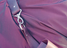 Burgundy Leather Crossbody Bag for Women, featuring minimalist design
