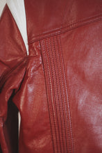 Chaqueta de cuero de aviador para hombre | Chaqueta bomber de cuero clásica