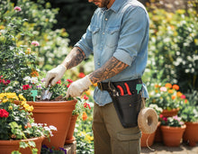 Werkzeuggürtel aus Leder | Blumenwerkzeuggürtel, Gartenwerkzeuggürtel, Friseurwerkzeuggürtel