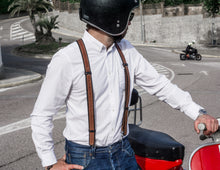 Bretelle in pelle rinforzata | Regalo personalizzato per gli uomini | Fatto a mano