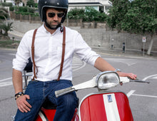 Premium Leather Suspenders | Durable Leather with Trigger Snap & Clip | Handcrafted