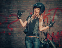 Women's Motorcycle Leather Vest, Custom Biker Leather Vest