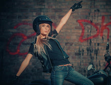 Women's Motorcycle Leather Vest, Custom Biker Leather Vest