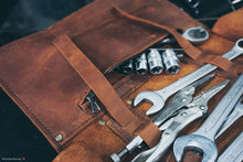 Motorcycle Leather Tool Roll, Tool roll Personalized, Leather Organizer, Leather Tool Storage, Custom leather tool bag, Best gift for bikers