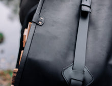 best firewood log carrier black leather