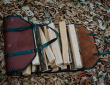 Leather Firewood Log Carrier