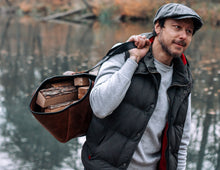 Firewood Log Carrier leather