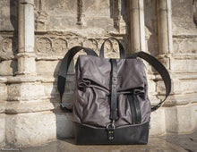 Leather Backpack for Motorcycle, Laptop, Travel, Work, Festival