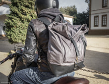Leather Backpack for Motorcycle, Laptop, Travel, Work, Festival