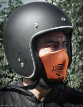 Custom Leather Mask, Face Leather Mask, Motorcycle Mask, Cafe Racer Mask, Brown Leather Mask, Biker's Leather Mask, Leather Helmet Mask