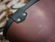 Leather Firewood Log Carrier, Handmade leather gift by Fashion Racing