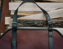 Leather Firewood Log Carrier