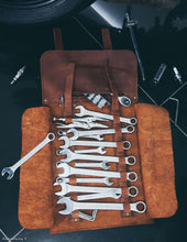 Leather Tool Roll, Chisel bag, Wrench organizer