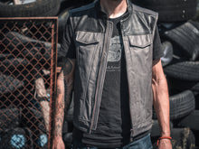 Motorcycle Leather Vest Men, Personalized