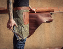 waxed canvas apron, leather apron, gift for chef, aprons