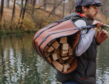 Leather Firewood Log Carrier