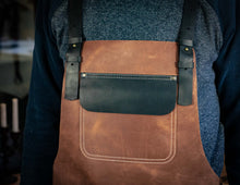 Grilling mens leather apron