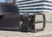 Brown leather belt, Gift for men, Persolanized high quality leather belt, Genuine leather belt, Handcrafted leather belt, Wide Leather Belt