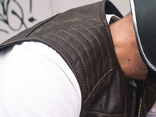 bikers leather vest