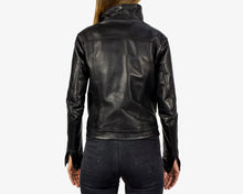 “Trucker” Women’s Black Leather Jacket
