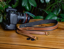 Brown Black Leather Strap for Camera