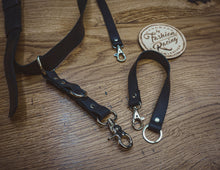 camera straps, black leather