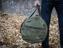 Waxed Canvas Duffle Bag Olive