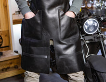 split leg leather apron, blacksmith apron, woodworker leather apron, black leather apron, personalized custom apron