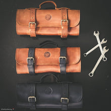 Leather Tool Roll Up, Motorcycle Tool Bags