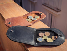 Leather Coin Purse Personalized Coin Pouch Wallet Round Coin Purse leather wallet coin purse Leather Coin Case Coin Holder Coin Organiser