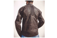 Motorbike brown leather jacket , men's leather motorcycle jacket , moto leather jacket, leather jacket by Fashion Racing