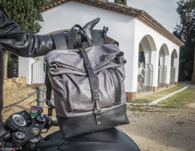 Mens Leather Backpack Custom Leather Backpack Motorcycle Leather Rolling Backpack