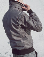 Leather flying jacket. jaсket pilot, vintage style leather jacket, leather bomber, army jacket, aviator leather jacket