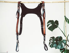 Personalized Leather Camera Harness Leather camera Strap Dual Camera Harness Double Camera Harness DSLR camera harness Photographer harness