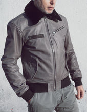 Leather flying jacket. jaсket pilot, vintage style leather jacket, leather bomber, army jacket, aviator leather jacket