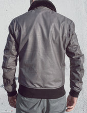 Leather flying jacket. jaсket pilot, vintage style leather jacket, leather bomber, army jacket, aviator leather jacket