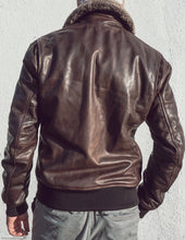 Brown Leather flying jacket. Leather Jaсket pilot, vintage style leather jacket, leather bomber, army jacket, aviator leather jacket