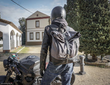 Mens Leather Backpack Custom Leather Backpack Motorcycle Leather Rolling Backpack Leather Rucksack Personalized Cafe Racer Leather Backpack