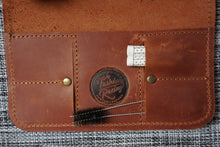 Leather Pipe Roll Tobacco Pouch Personalized Travel Roll for 2-3 pipes Custom Leather Pipe Roll Tobacco Smoking Pipe Roll Pipe Tobacco Pouch