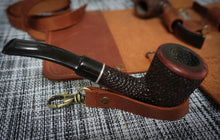 Leather Pipe Roll Tobacco Pouch Personalized Travel Roll for 2-3 pipes Custom Leather Pipe Roll Tobacco Smoking Pipe Roll Pipe Tobacco Pouch