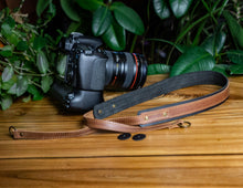 Brown Black Leather Strap for Camera